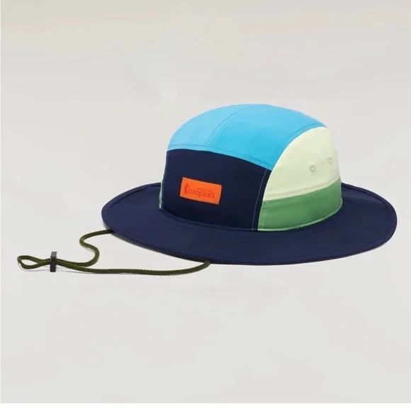 Cotopaxi Navy Bucket Hat with Olive Accent Adventure Hat - Picture 3 of 6